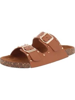 Best reviews of 🔥 Olivia Miller Cherry Beach 👩 Womens Faux Leather Footbed Slide 🩴 Sandals 😍