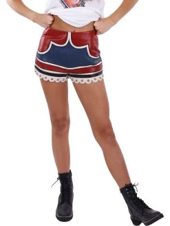 Buy ✔️ Red Valentino 👩 Womens Leather Studded Shorts 🌟