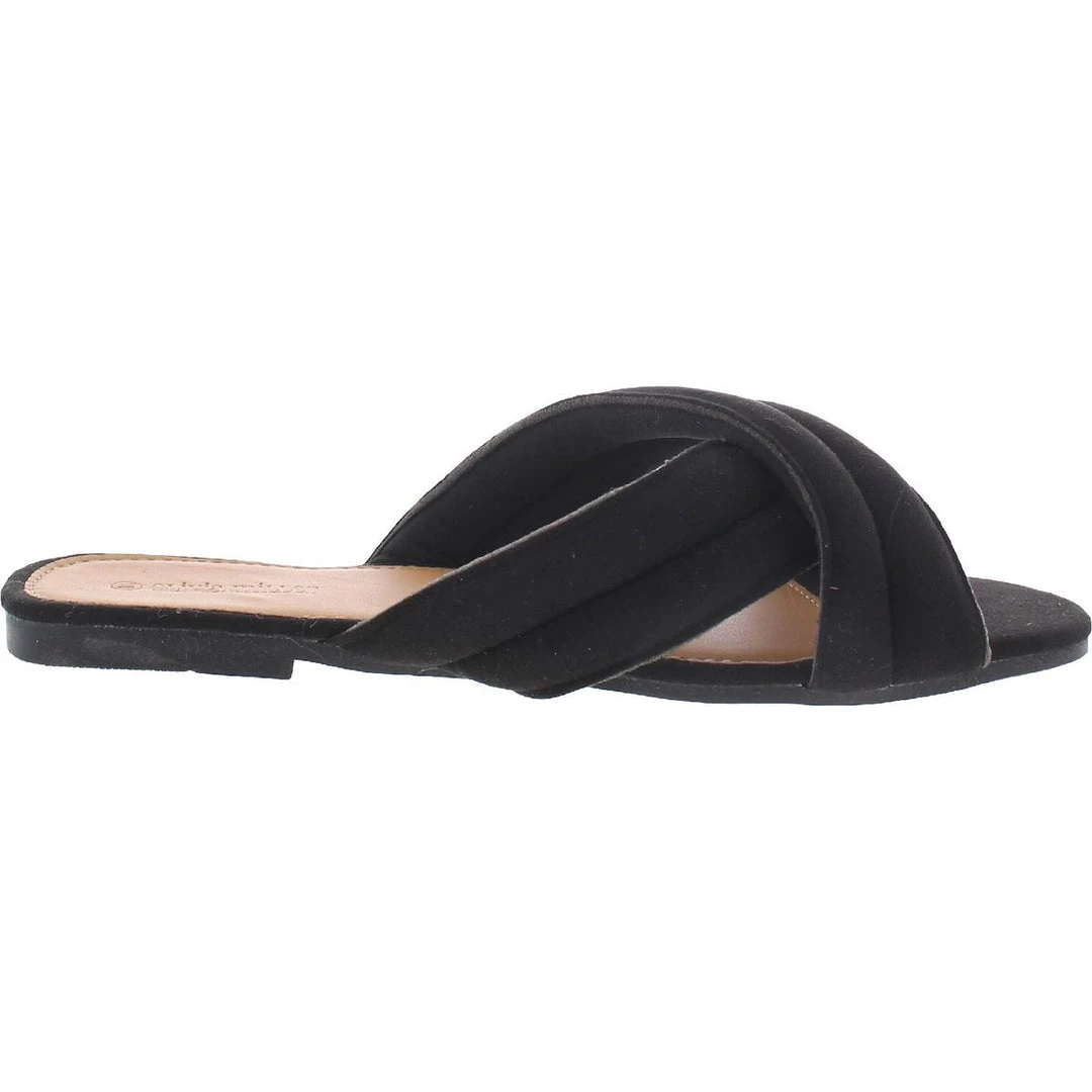 Flash Sale ⭐ Olivia Miller 👩 Womens Open Toe Slip On Flat 🩴 Sandals ⌛ 4 Flash Sale ⭐ Olivia Miller 👩 Womens Open Toe Slip On Flat 🩴 Sandals ⌛ - Image 2