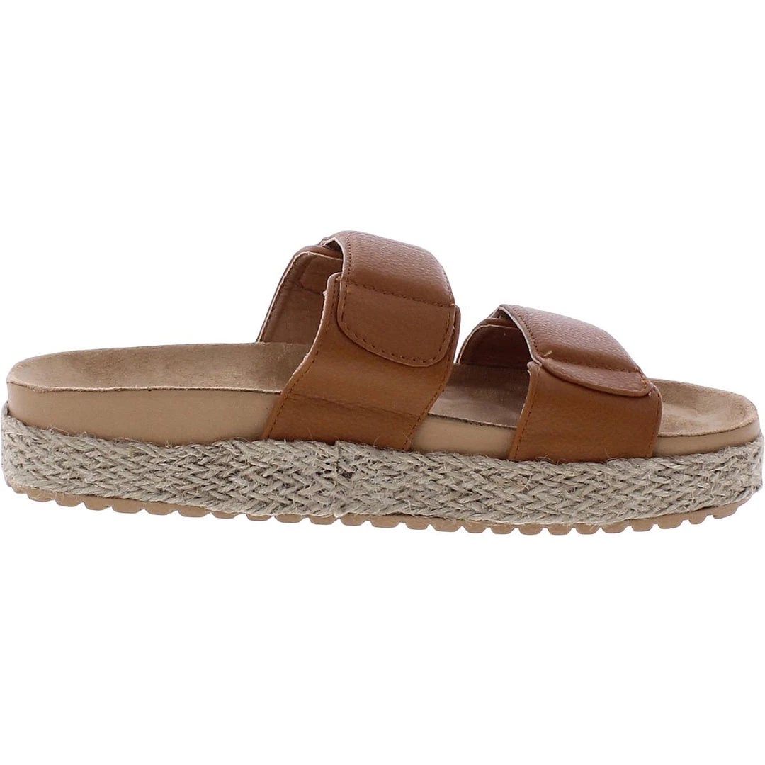 Discount ๐ Olivia Miller Palm Cove ๐ฉ Womens Faux Leather Slip-On Platform ๐ฉด Sandals โญ 4 Discount ๐ Olivia Miller Palm Cove ๐ฉ Womens Faux Leather Slip-On Platform ๐ฉด Sandals โญ - Image 2
