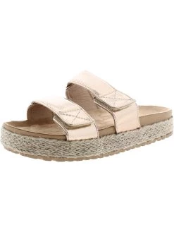 Deals 👏 Olivia Miller 👩 Womens Canvas Slip On Footbed 🩴 Sandals 😀