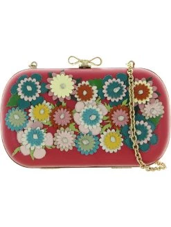 Coupon 😀 Red Valentino 👩 Womens Leather Floral Shoulder 👜 Handbag 😍