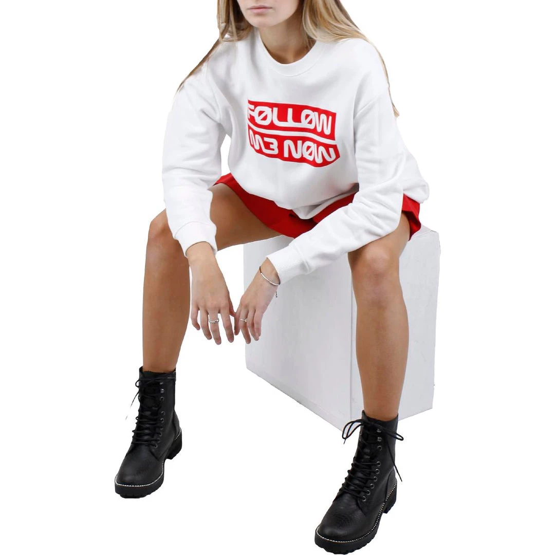 Brand new 🌟 Red Valentino 👩 Womens Ribbed Trim Crewneck Sweatshirt 😍 4 Brand new 🌟 Red Valentino 👩 Womens Ribbed Trim Crewneck Sweatshirt 😍 - Image 2