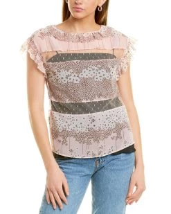 Best deal 🎁 women RED Valentino Tulle Insert Top 💯