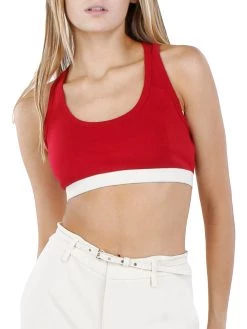Best Pirce 💯 Red Valentino 👩 Womens Racerback Fitness Sports Bra ✨