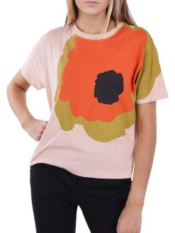 Outlet โ Red Valentino ๐ฉ Womens Cotton Printed T-Shirt ๐