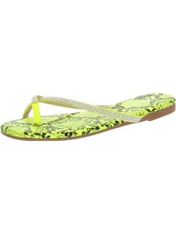 Hot Sale 😉 Olivia Miller Legendary 👩 Womens Snake Open-Toe Slip-On 👟 Shoes 🎁