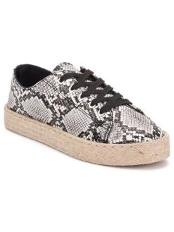 Best Sale 🎁 Olivia Miller Step on It 👩 Womens Faux Leather Lifestyle Casual and Fashion 👟 Sneakers 👍