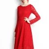 Cheap 🥰 Kaimilan 👩 women Red Evening Lace A-line Boatneck Long Sleeve Midi Classic 👗 Dress 🔔 -GUNAS New York Elegant Store 8d8732d0adb1464ba5f2872aebbd61e1 645f5f1b ab32 46ed 9cb1 37fdab47a470 1080x