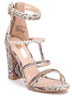 Deals 🎁 Olivia Miller Sensual 👩 Womens Faux Leather Zipper Gladiator 🩴 Sandals ❤️