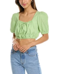 Brand new 💯 women The Fifth Label Melody Linen-Blend Top 😉