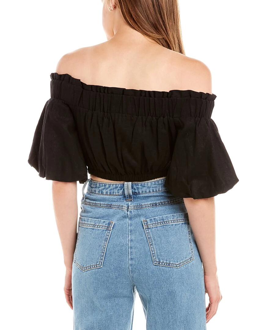 Cheapest ๐ women The Fifth Label Theo Linen-Blend Top ๐ 4 Cheapest ๐ women The Fifth Label Theo Linen-Blend Top ๐ - Image 2