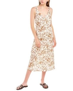 Hot Sale 🧨 women The Fifth Label Hera Linen-Blend Midi 👗 Dress ⌛