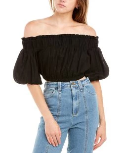 Cheapest 🔔 women The Fifth Label Theo Linen-Blend Top 😍